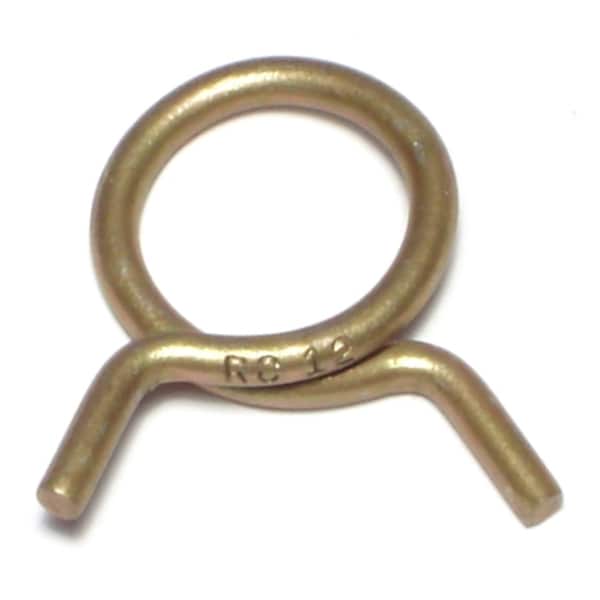 Midwest Fastener 3/4" OD Zinc Plated Steel Hose Clamps 15PK 70212 - main